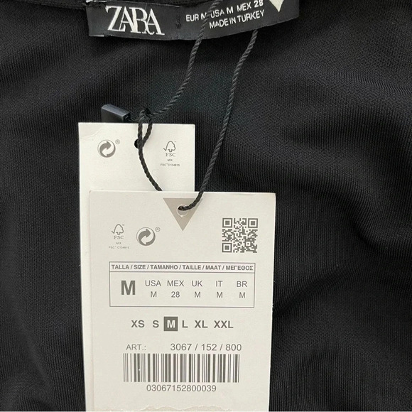 ZARA DRAPED CROSSOVER TOP - Picture 8 of 8